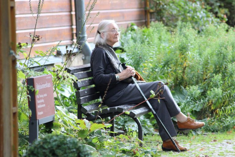pflegegrade einfach erklaert foto mit senioren im park
